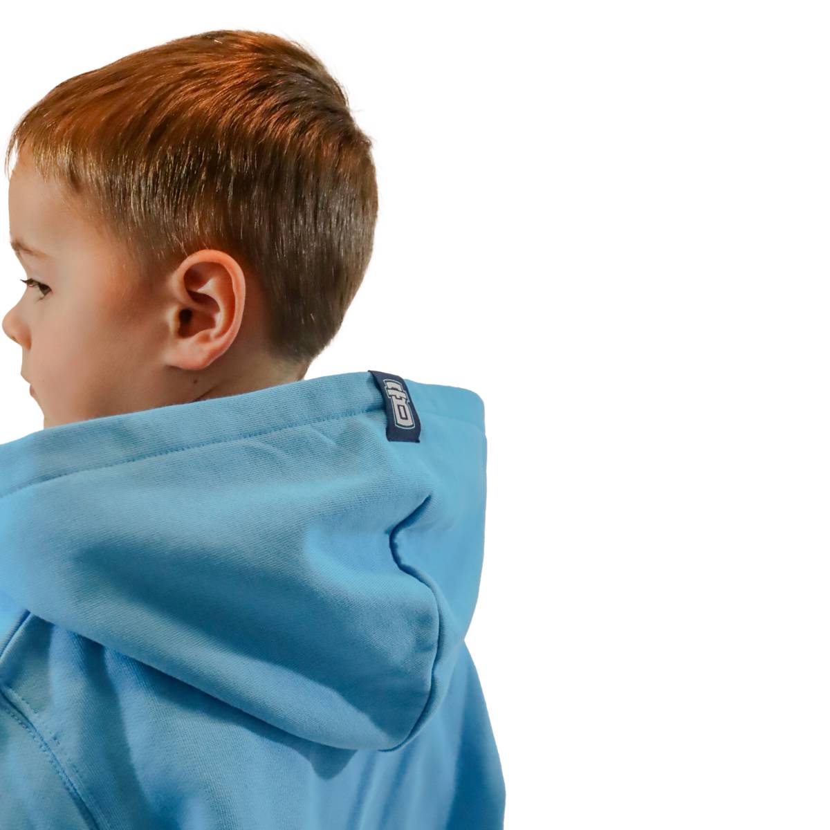 Mikina dětská tyrkysová s rozdrápaným logem