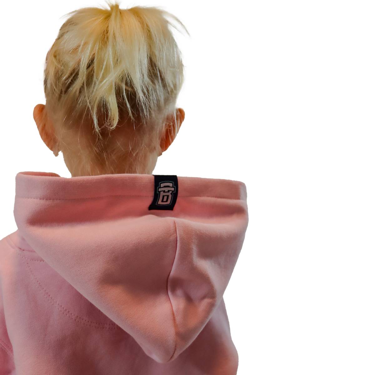 Mikina dětská růžová s rozdrápaným logem