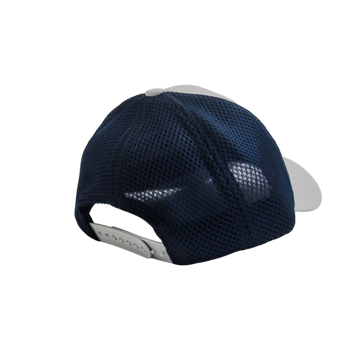 Kšiltovka šedomodrá s logem a nápisem