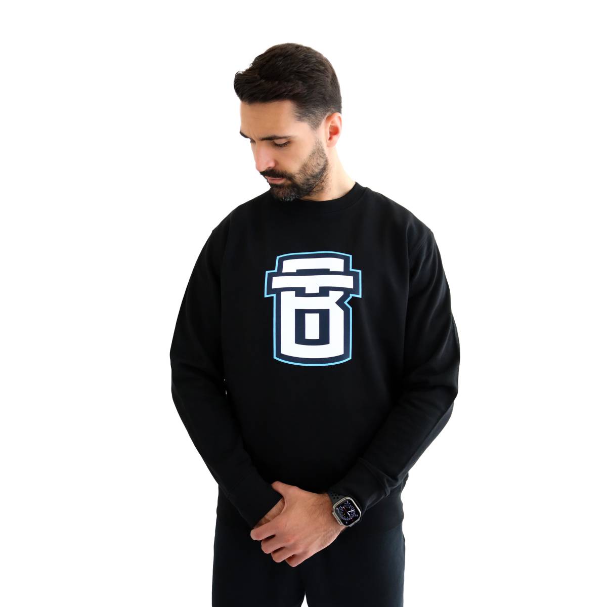 Mikina černá bez kapuce BT unisex