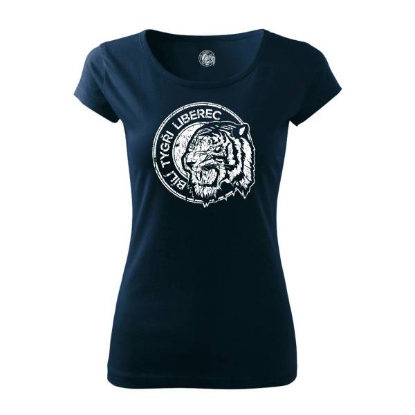 triko poškrábané logo dámské navy