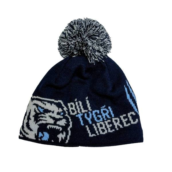 Čepice pletená dětská modrá