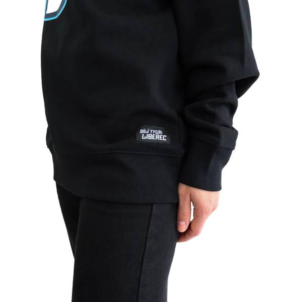Mikina černá bez kapuce BT unisex