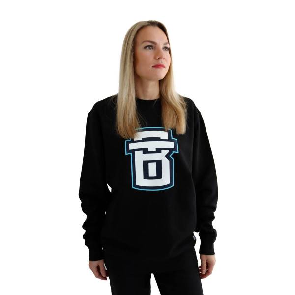 Mikina černá bez kapuce BT unisex