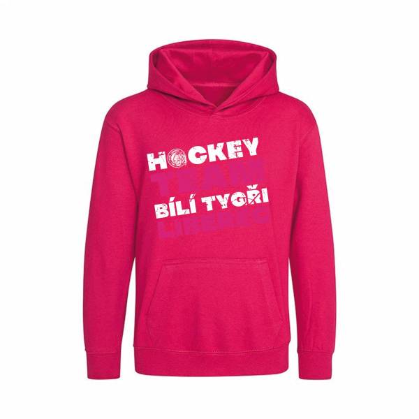 mikina dětská Hockey team růžová