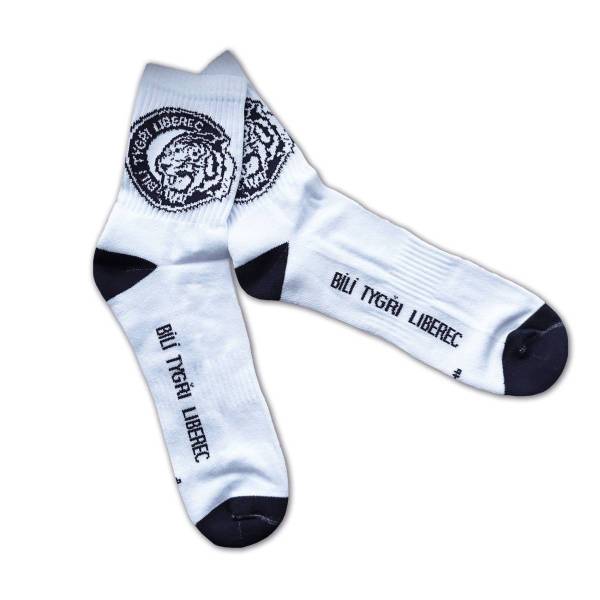 Ponožky bílé s logem