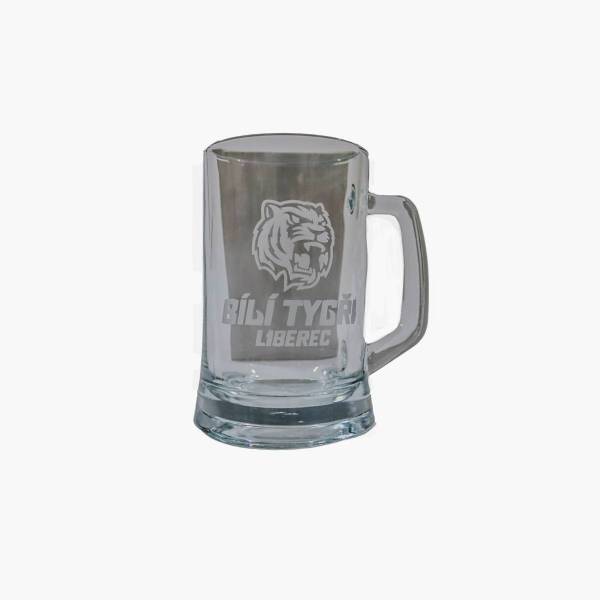 Půllitr s broušeným logem