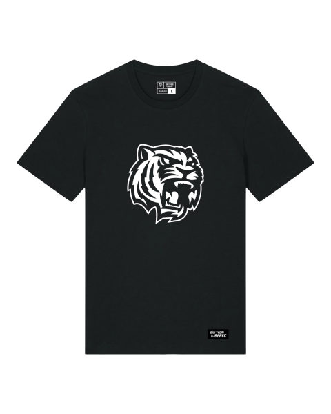Triko černé s jednobarevným logem unisex