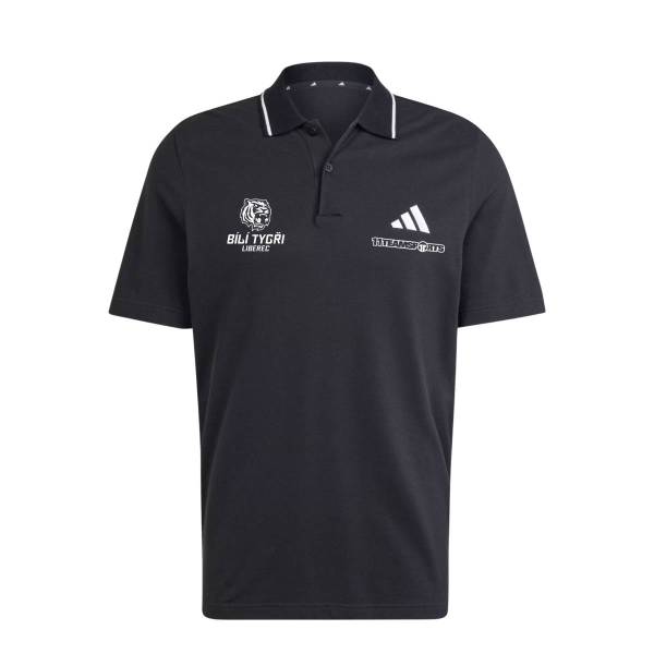 Triko adidas černé s límečkem