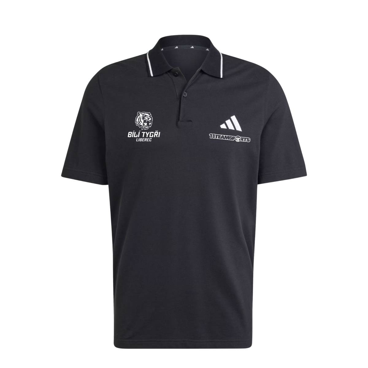 Triko adidas černé s límečkem