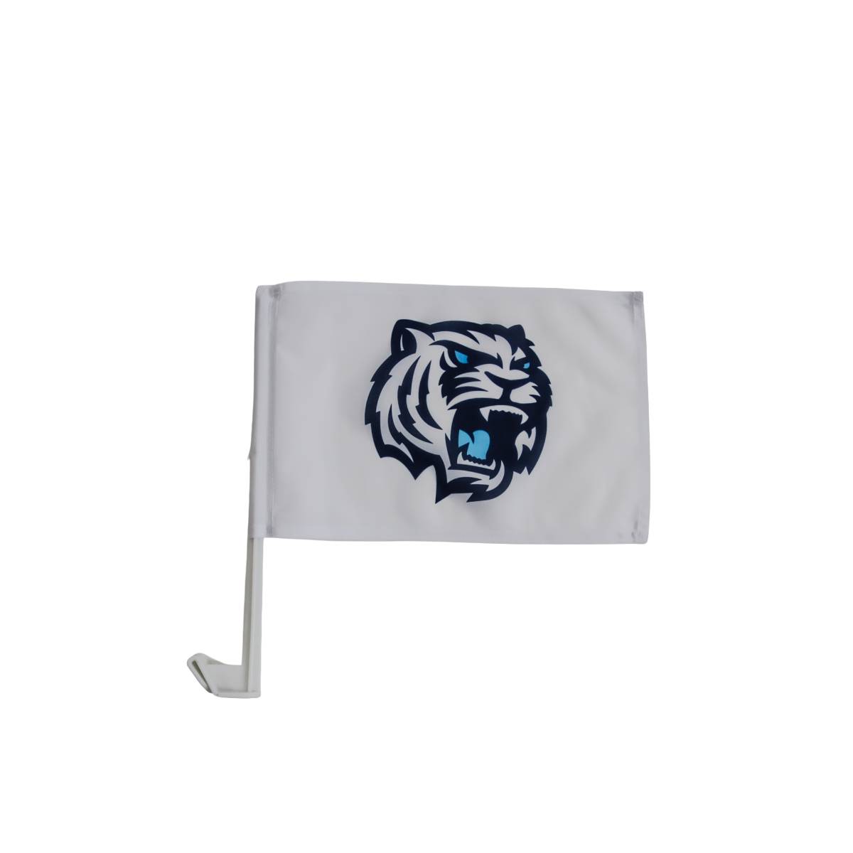 Vlajka na auto bílá