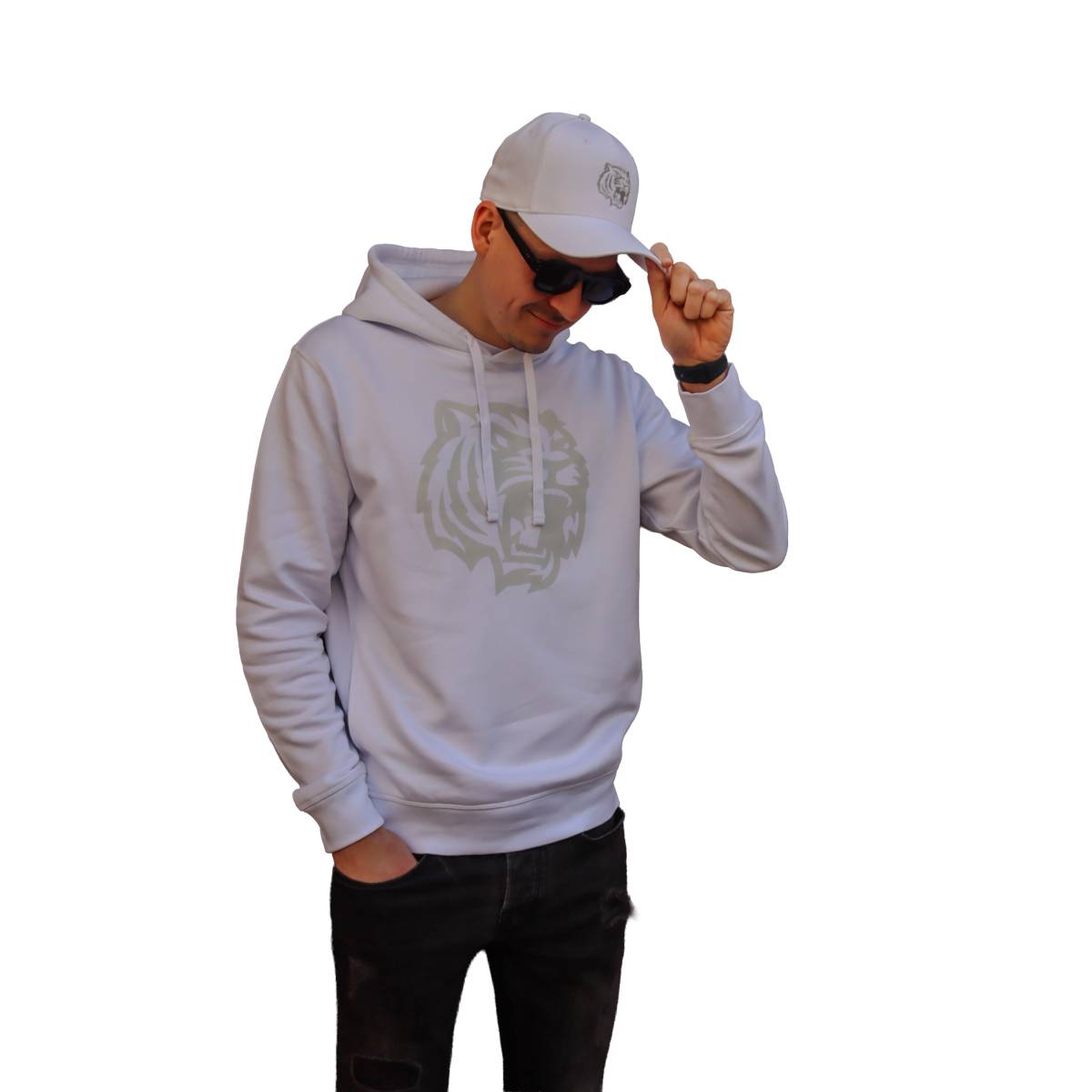 Mikina bílá s logem